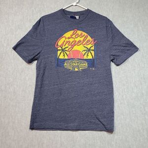 Los Angeles Dodgers Shirt Mens Medium Blue Fanatics MLB Baseball Sports Pullover